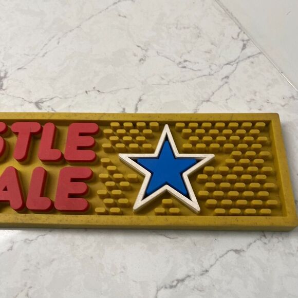 Beer Tap Newcastle Brown Ale Golden Non-Slip Rubber Bar Mat - 20.5 x 3.5 in - Picture 2 of 8